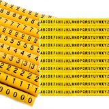 1260pçs Anilha Identificador Marcador De Cabo Letras Números