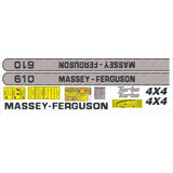 Decalque Faixa Adesiva Trator Massey Ferguson 610 4x4 Turbo