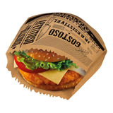 Embalagem Gourmet Para Burger Ou Lanche Kraft - 50 Unidades