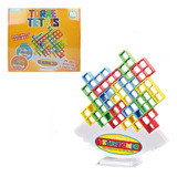 Jogo Torre Tetris Com 16 Pecas + Base E Suporte Na Caixa