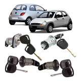 Kit Cilindro Miolo Porta C Chave Ford Ka 02 A 2007 Completo