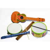 Kit Musical A Bandinha C/ 5 Instrumentos Educativo Infantil