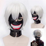 Máscara Tokyo Ghoul Preta Com Boca Cosplay Anime Kaneki Ken