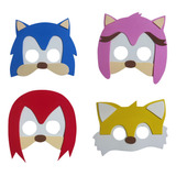 Mascara Turma Do Sonic 15 Peças