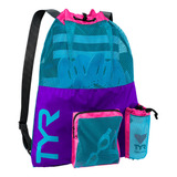 Mochila De Malha Tyr 40l Roxo/azul