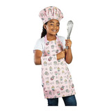 Uniforme Infantil Conjunto Chef - Cupcake - Cromus - 3 Un