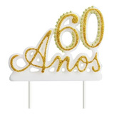 Vela P/festa Aniversário 60 Anos Bodas De Diamante Casamento