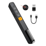 ( Caneta Pointer Usb Recarregável Sem Fio Laser Presenter