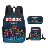 . Game Boys Robloxing Crianças Mochila Papelaria Caixa