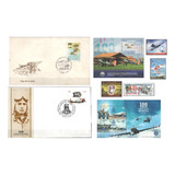 # Mcn # Lote Temático 1973/22 - Aeronaves - Selos + Fdc's