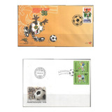 # Mcn # Lote Temático 1998 -copa Do Mundo Futebol - X2 Fdc's