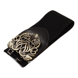 . Mioufoo Cinto Feminino Retrô Elástico Elástico Largo