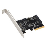 . Placa De Expansão Pcie X4 Para 4 Portas Sata3.0 Adaptador