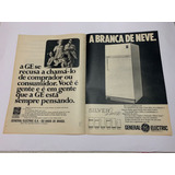 ( Pop/510 ) Propaganda Antiga Geladeira General Electric