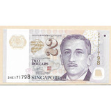 * Singapore Cingapura 2 Dollars Nd (2006-2020) Polimero Fe *