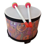 . Tambor De Chão Com 2 Marretas Bongo Tambor De Brinquedo De