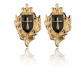 (#gd) 2x Coroa Requintada Para Cross Brooch Pin Sweater Crow