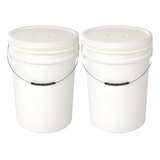 (02) Balde Fermentador 22l - Alimentício - Atóxico - Jaguar