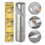 (2 Rolos) Manta Asfáltica Adesivo Aluminio Vedacit 90cm 10mt