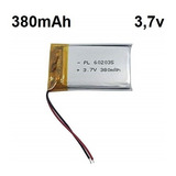 (2pcs) Bateria 602035 3,7v 380mah 6mm X 20mm X 35mm 2 Fios