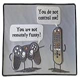 -Controlling- Funny Video Game Controller - TV Remote Arguing - Novelty Iron On Patch Applique