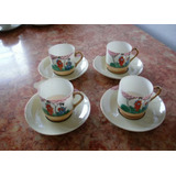 (gorpley) Antigo Jogo Xícara De Café Porcelana Japonesa