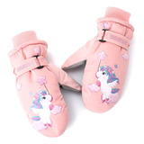 (pk) Luvas De Inverno Luvas Esportivas Infantis Impermeáveis