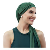 *turbante Verde + Trança Larga: Quimio Ou Alopécia