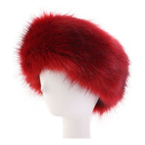 (wr) Faixa De Cabelo Elástica De Pele Sintética Chapéu Ski H