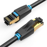 0 5 Mts Cat8 Sftp 40 Gbps Cabo Preto Ethernet Rj45 Venção