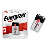 01 Bateria Pilha 9v Max Alcalina Energizer 1 Cartela