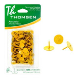 01 Cartela Tacha / Percevejo Colorido Thomsen Verde