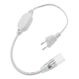 01 Conector De Energia Fonte Para Mangueira Led Smd Bivolt