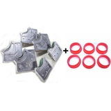 01 Jogo Caçapas Plásticas 54mm + 01 Jogo De Caçapas Aluminio