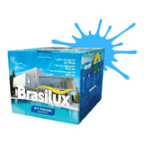 01 Kit Tinta P/ Piscina Azul Pu Brasilux 2,7l + 0,9l + 0,9l
