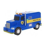 01 Novo Caminhão Cofre Carro Forte Super Frota Miniatura