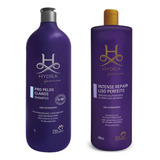 01 Shampoo Pelos Claros 1l E 01 Mascara Liso Perfeito 480ml