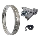 01 Aro Traseiro Jogo Raios 4mm Honda Cg 150 Titan 125 Fan