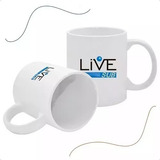 01 Caneca Branca Live Resinada P