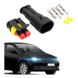 01 Conector Plug 2vias Pinos Selado Automotivo Superseal Ip6
