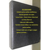 01 Fichários Com Zíper E 150 Folhas Porta Cartões