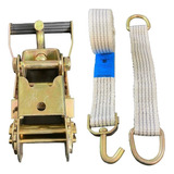 01 Kit Guincho 5ton Cinta 5mts Catraca alças Pano argola