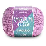 01 Novelo Fio Amigurumi Soft Artesanato Em Crochê Cor 3526 Rosa Candy