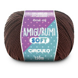 01 Novelo Fio Amigurumi Soft Artesanato Em Crochê Cor 7569 Brigadeiro