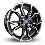 01 Roda Ford Fiesta Ka Aro 14 4x108 1 Unid bico Cor Preto Com Diamantado