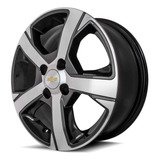 01 Roda Onix Ltz Corsa Celta Aro 15 4x100 Cor Grafite Com Diamantado Krmai R82 52117048