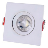 01 Spot Led Tramontina Quadrado 7w 3000k Luz Amarela Embutir Cor Amarelo 110v 220v