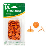 01 Tacha Percevejo Colorido Thomsen Blister 01 Un Branco