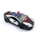 01un Carrinho De Coleção Lamborghini Sesto Elemento Polícia