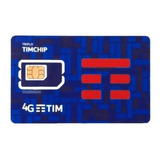 01x Chip Tim 4g Pré Pago Ddd 11 Até 19 10 Reais De Recarga